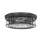 Z-Lite Clarion 4 Light Flush Mount, Matte Black & Inner Clear Water & Outer Clear 493F4-MB - alternate 2